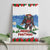 Christmas Bigfoot Ride Snowboard Canvas Wall Art Merry Footmas Xmas Style - Wonder Print Shop