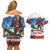 Christmas Bigfoot Ride Snowboard Couples Matching Off Shoulder Short Dress and Hawaiian Shirt Merry Footmas Xmas Style - Wonder Print Shop
