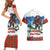 Christmas Bigfoot Ride Snowboard Couples Matching Short Sleeve Bodycon Dress and Hawaiian Shirt Merry Footmas Xmas Style - Wonder Print Shop