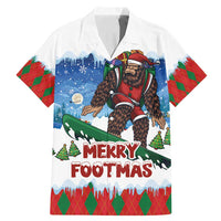 Christmas Bigfoot Ride Snowboard Family Matching Mermaid Dress and Hawaiian Shirt Merry Footmas Xmas Style - Wonder Print Shop