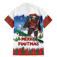 Christmas Bigfoot Ride Snowboard Family Matching Mermaid Dress and Hawaiian Shirt Merry Footmas Xmas Style - Wonder Print Shop