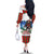 Christmas Bigfoot Ride Snowboard Family Matching Off The Shoulder Long Sleeve Dress and Hawaiian Shirt Merry Footmas Xmas Style - Wonder Print Shop