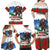 Christmas Bigfoot Ride Snowboard Family Matching Off Shoulder Maxi Dress and Hawaiian Shirt Merry Footmas Xmas Style - Wonder Print Shop