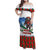 Christmas Bigfoot Ride Snowboard Family Matching Off Shoulder Maxi Dress and Hawaiian Shirt Merry Footmas Xmas Style - Wonder Print Shop