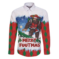 Christmas Bigfoot Ride Snowboard Family Matching Off Shoulder Short Dress and Hawaiian Shirt Merry Footmas Xmas Style - Wonder Print Shop