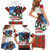 Christmas Bigfoot Ride Snowboard Family Matching Short Sleeve Bodycon Dress and Hawaiian Shirt Merry Footmas Xmas Style - Wonder Print Shop