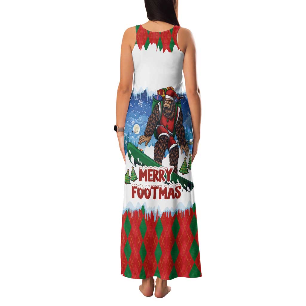 Christmas Bigfoot Ride Snowboard Family Matching Tank Maxi Dress and Hawaiian Shirt Merry Footmas Xmas Style - Wonder Print Shop