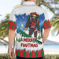 Christmas Bigfoot Ride Snowboard Hawaiian Shirt Merry Footmas Xmas Style - Wonder Print Shop