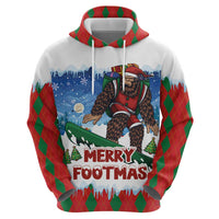 Christmas Bigfoot Ride Snowboard Hoodie Merry Footmas Xmas Style - Wonder Print Shop