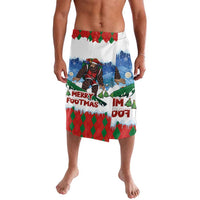 Christmas Bigfoot Ride Snowboard Lavalava Merry Footmas Xmas Style - Wonder Print Shop