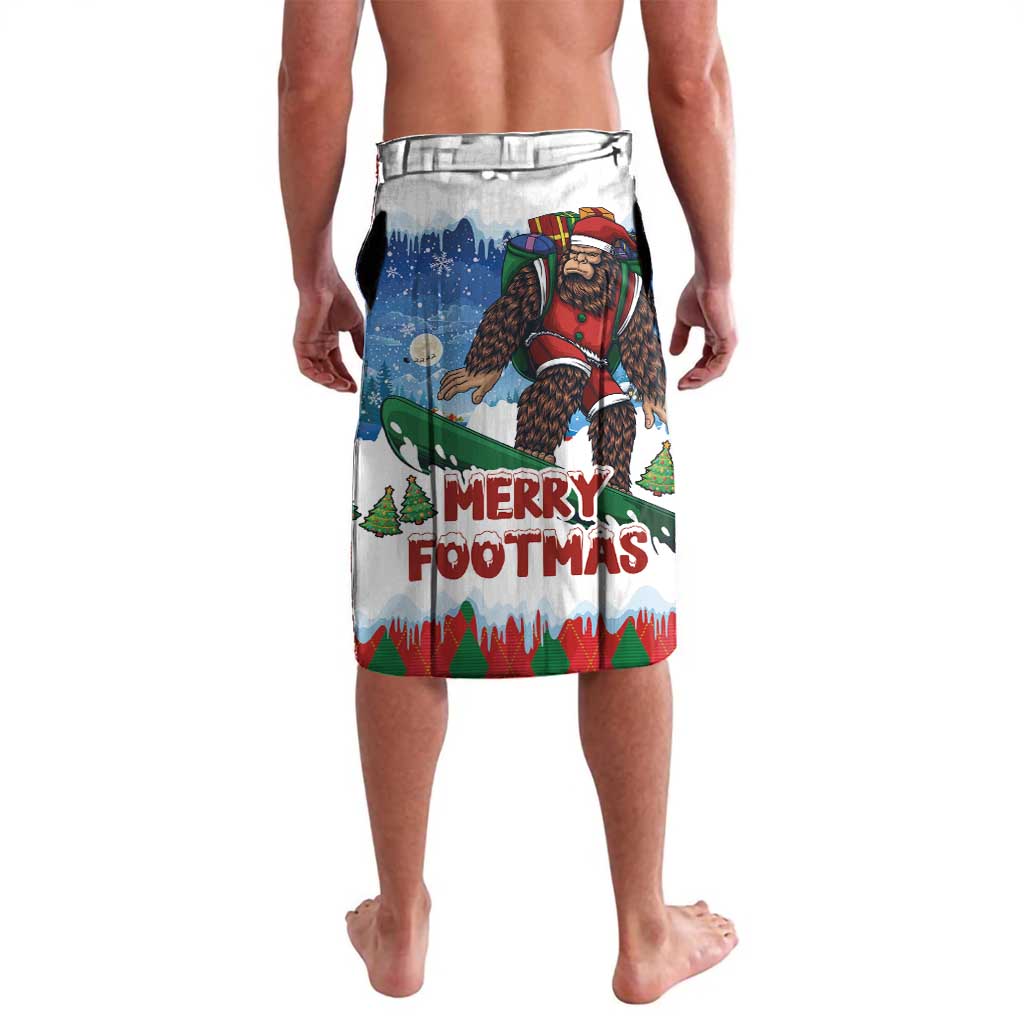 Christmas Bigfoot Ride Snowboard Lavalava Merry Footmas Xmas Style - Wonder Print Shop