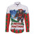 Christmas Bigfoot Ride Snowboard Long Sleeve Button Shirt Merry Footmas Xmas Style - Wonder Print Shop