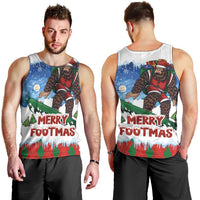 Christmas Bigfoot Ride Snowboard Men Tank Top Merry Footmas Xmas Style - Wonder Print Shop