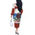 Christmas Bigfoot Ride Snowboard Off The Shoulder Long Sleeve Dress Merry Footmas Xmas Style - Wonder Print Shop