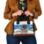 Christmas Bigfoot Ride Snowboard Shoulder Handbag Merry Footmas Xmas Style
