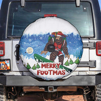 Christmas Bigfoot Ride Snowboard Spare Tire Cover Merry Footmas Xmas Style - Wonder Print Shop