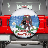 Christmas Bigfoot Ride Snowboard Spare Tire Cover Merry Footmas Xmas Style - Wonder Print Shop