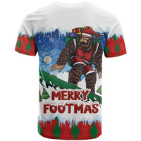 Christmas Bigfoot Ride Snowboard T Shirt Merry Footmas Xmas Style - Wonder Print Shop