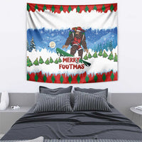 Christmas Bigfoot Ride Snowboard Tapestry Merry Footmas Xmas Style - Wonder Print Shop