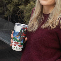 Christmas Bigfoot Ride Snowboard Tumbler Cup Merry Footmas Xmas Style - Wonder Print Shop