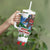 Christmas Bigfoot Ride Snowboard Tumbler With Handle Merry Footmas Xmas Style - Wonder Print Shop