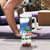 Christmas Bigfoot Ride Snowboard Tumbler With Handle Merry Footmas Xmas Style - Wonder Print Shop