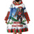 Christmas Bigfoot Ride Snowboard Wearable Blanket Hoodie Merry Footmas Xmas Style - Wonder Print Shop