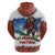 Christmas Bigfoot Ride Snowboard Zip Hoodie Merry Footmas Xmas Style - Wonder Print Shop