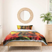 Jamaican Reggae Legend's Birthday Bedding Set One Love Jamaica - Wonder Print Shop