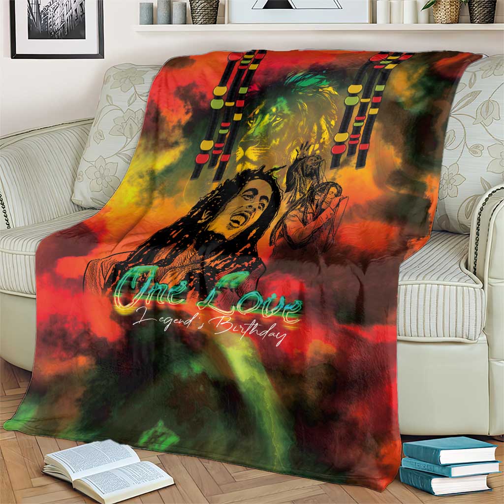Jamaican Reggae Legend's Birthday Blanket One Love Jamaica