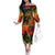 Jamaican Reggae Legend's Birthday Family Matching Off The Shoulder Long Sleeve Dress and Hawaiian Shirt One Love Jamaica - Wonder Print Shop