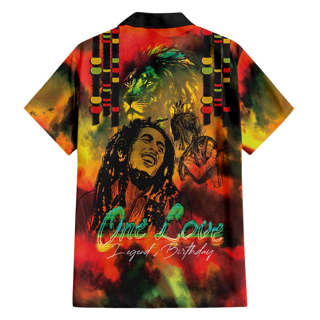 Jamaican Reggae Legend's Birthday Family Matching Tank Maxi Dress and Hawaiian Shirt One Love Jamaica - Wonder Print Shop
