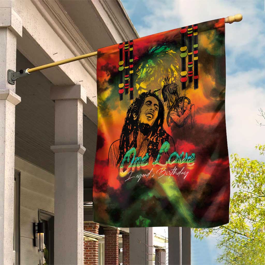 Jamaican Reggae Legend's Birthday Garden Flag One Love Jamaica - Wonder Print Shop