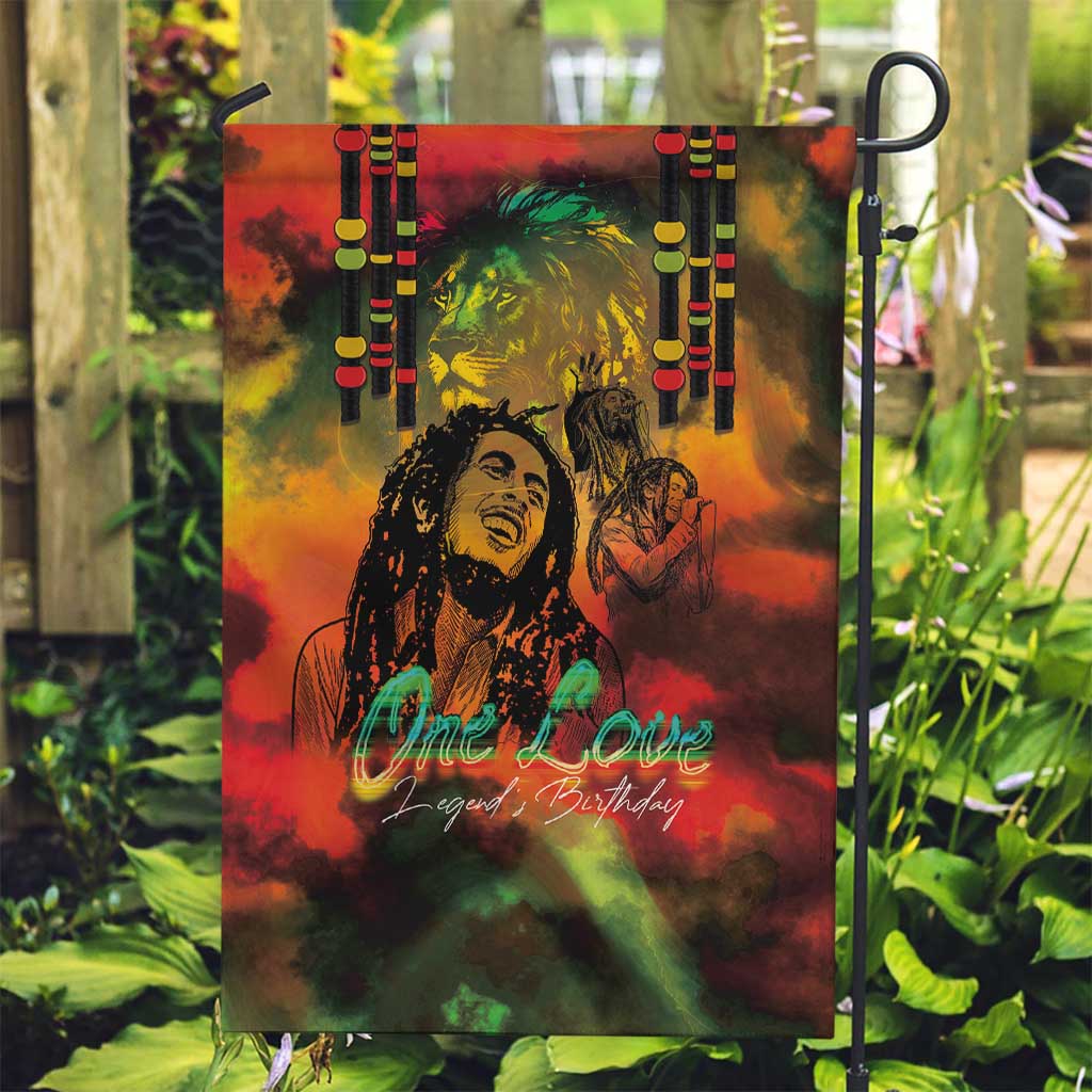 Jamaican Reggae Legend's Birthday Garden Flag One Love Jamaica - Wonder Print Shop