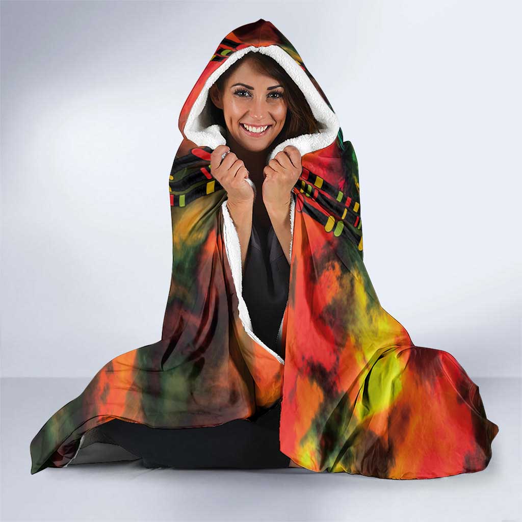 Jamaican Reggae Legend's Birthday Hooded Blanket One Love Jamaica