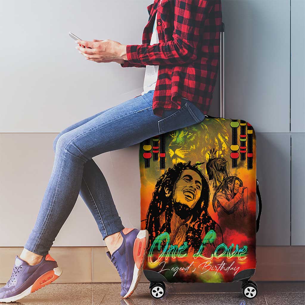 Jamaican Reggae Legend's Birthday Luggage Cover One Love Jamaica - Wonder Print Shop