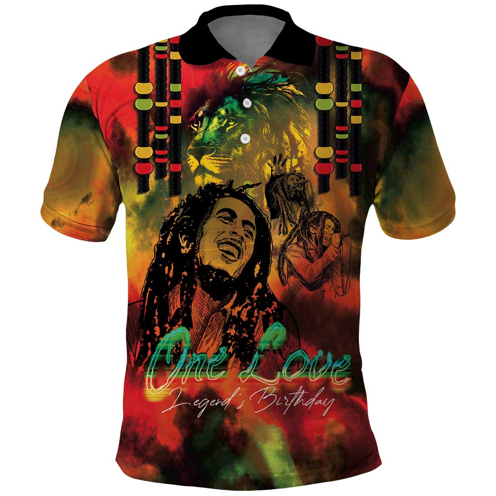 Jamaican Reggae Legend's Birthday Polo Shirt One Love Jamaica - Wonder Print Shop