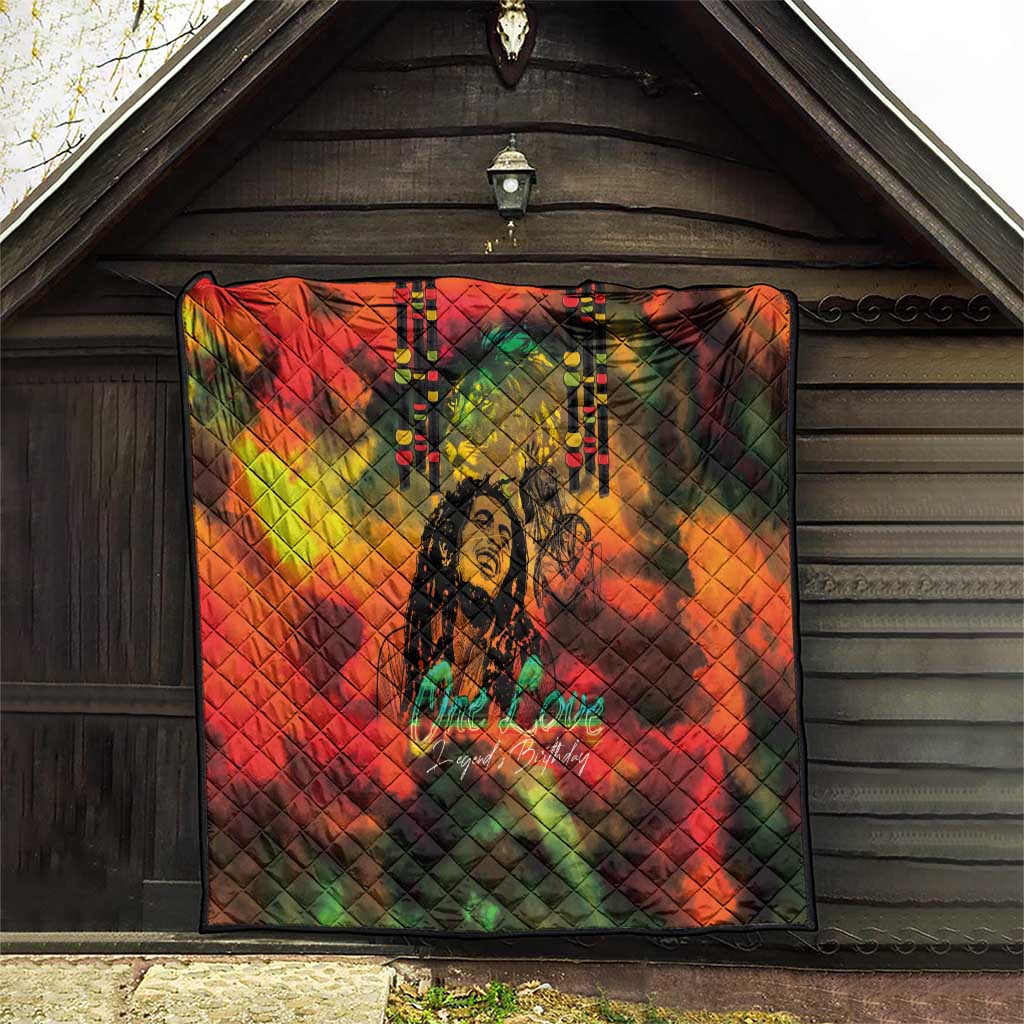 Jamaican Reggae Legend's Birthday Quilt One Love Jamaica - Wonder Print Shop