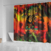 Jamaican Reggae Legend's Birthday Shower Curtain One Love Jamaica