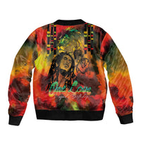 Jamaican Reggae Legend's Birthday Sleeve Zip Bomber Jacket One Love Jamaica - Wonder Print Shop