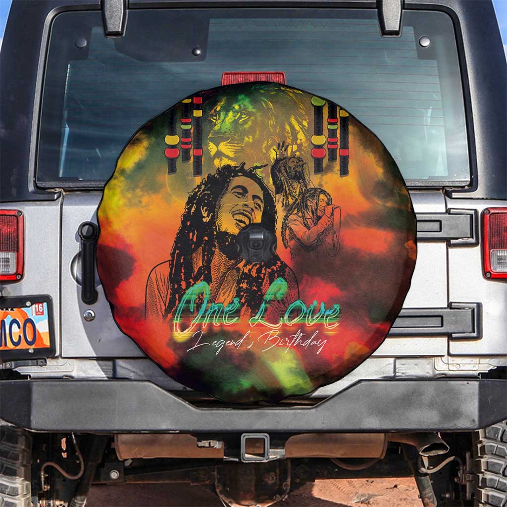 Jamaican Reggae Legend's Birthday Spare Tire Cover One Love Jamaica - Wonder Print Shop