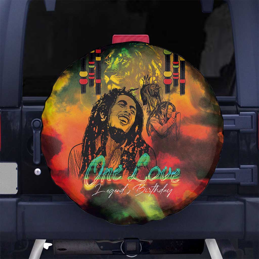 Jamaican Reggae Legend's Birthday Spare Tire Cover One Love Jamaica - Wonder Print Shop