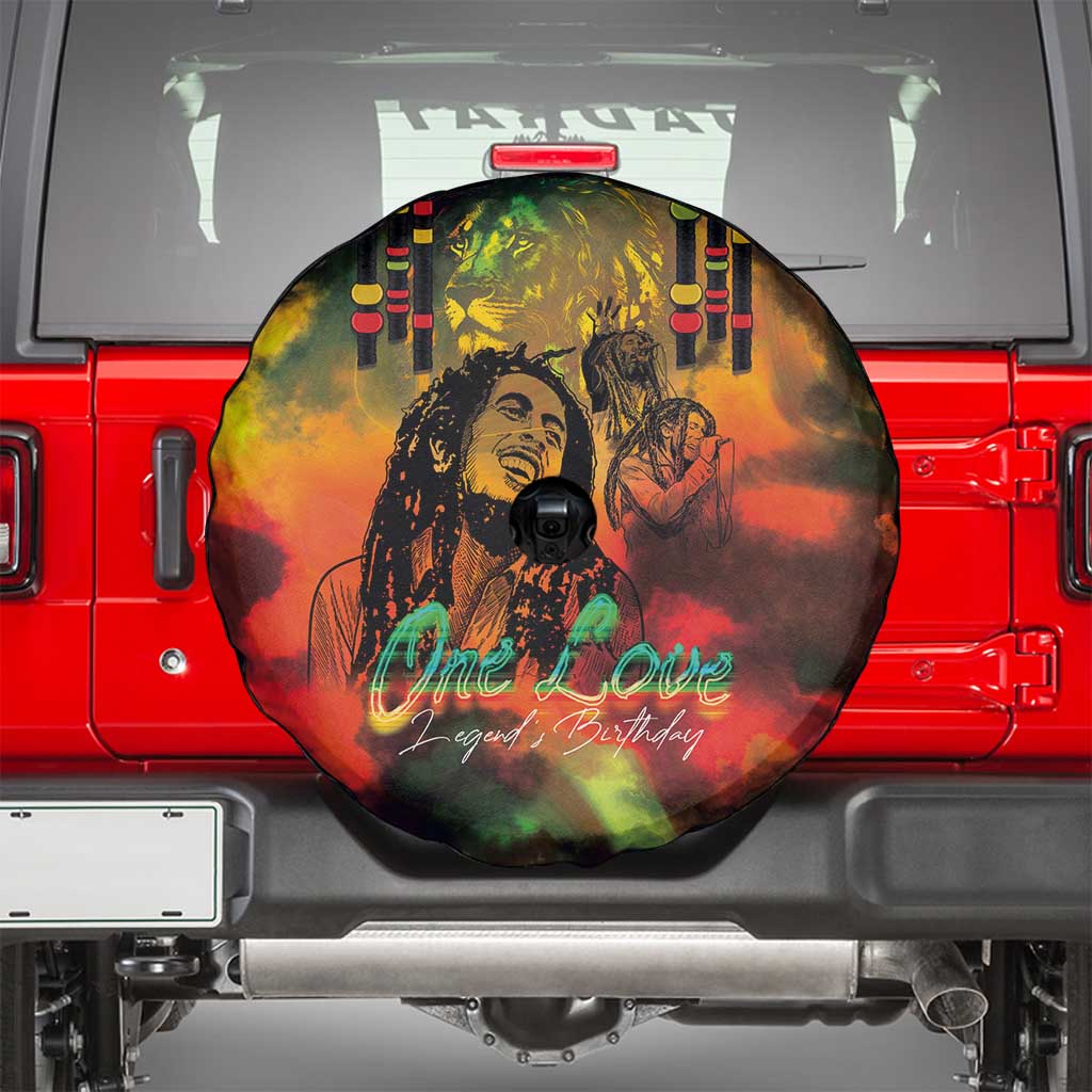 Jamaican Reggae Legend's Birthday Spare Tire Cover One Love Jamaica - Wonder Print Shop