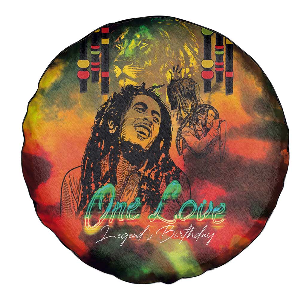 Jamaican Reggae Legend's Birthday Spare Tire Cover One Love Jamaica - Wonder Print Shop