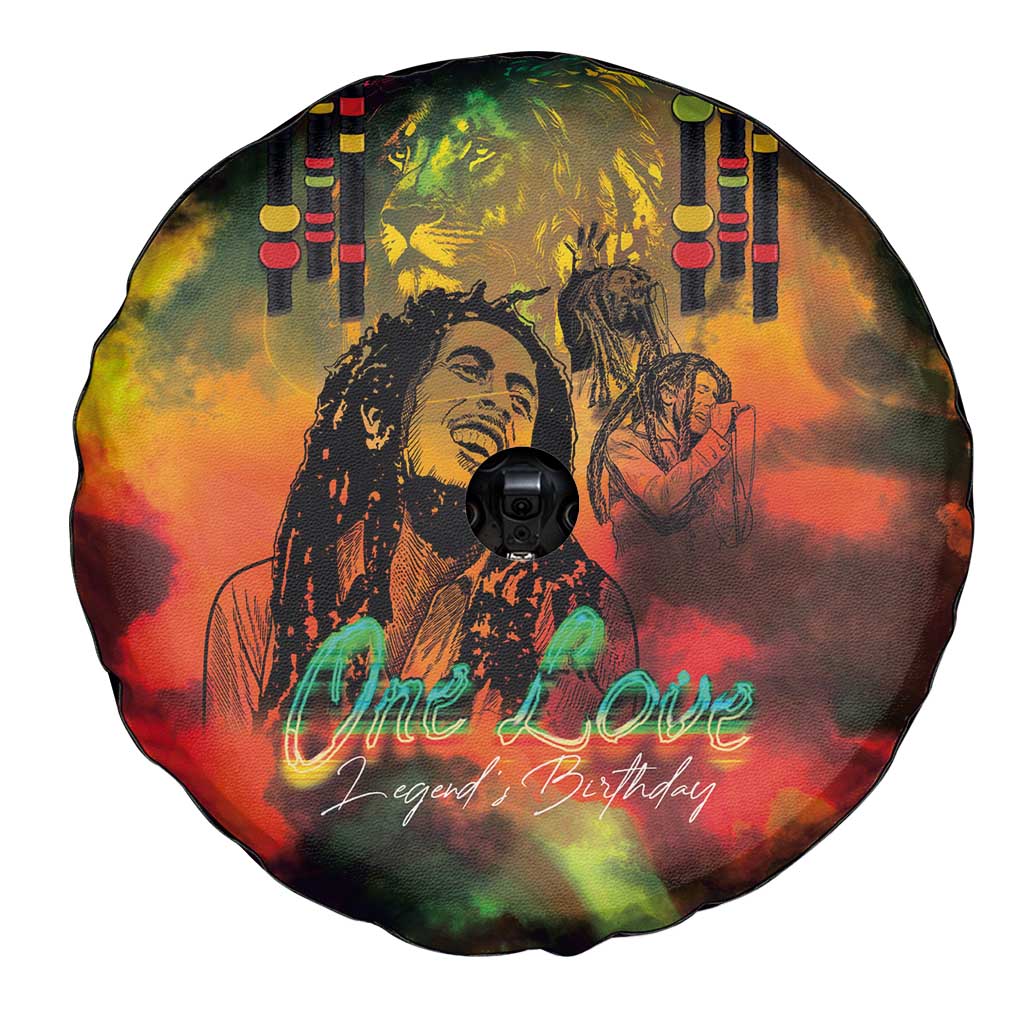Jamaican Reggae Legend's Birthday Spare Tire Cover One Love Jamaica - Wonder Print Shop