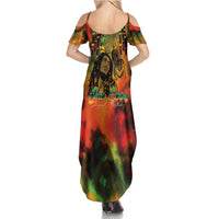 Jamaican Reggae Legend's Birthday Summer Maxi Dress One Love Jamaica - Wonder Print Shop