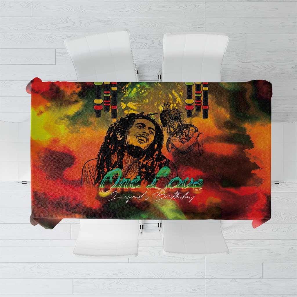Jamaican Reggae Legend's Birthday Tablecloth One Love Jamaica - Wonder Print Shop