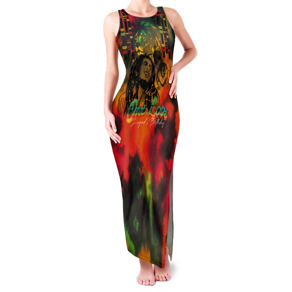 Jamaican Reggae Legend's Birthday Tank Maxi Dress One Love Jamaica - Wonder Print Shop