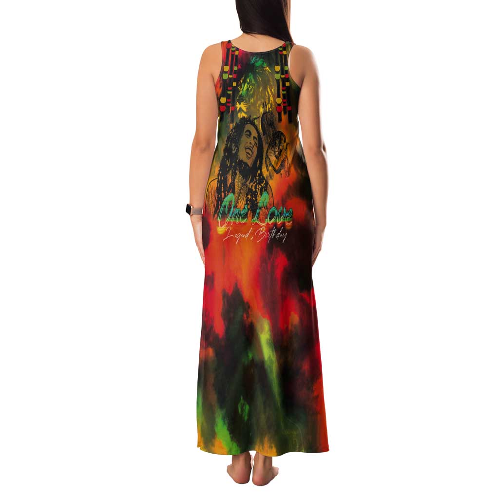 Jamaican Reggae Legend's Birthday Tank Maxi Dress One Love Jamaica - Wonder Print Shop