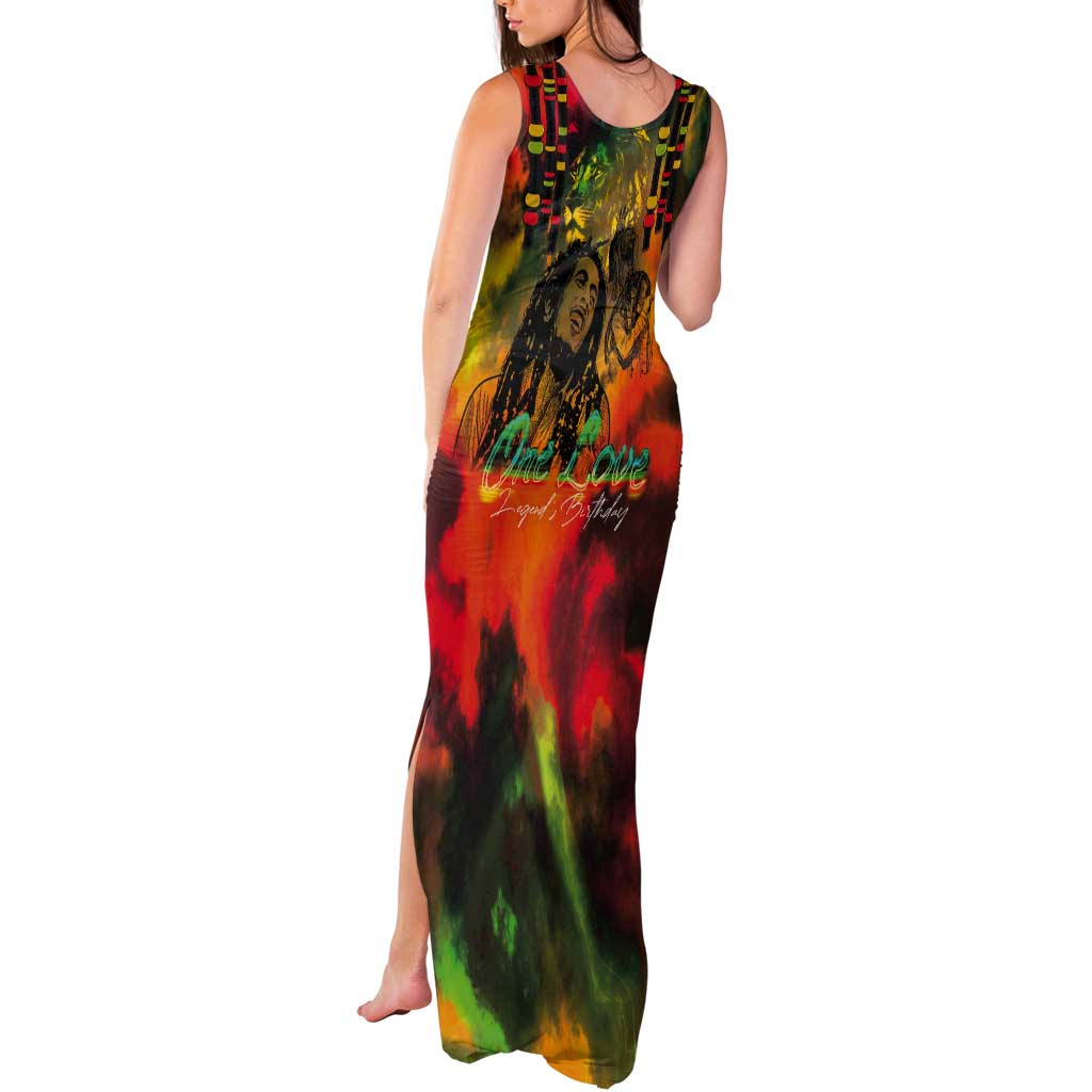Jamaican Reggae Legend's Birthday Tank Maxi Dress One Love Jamaica - Wonder Print Shop